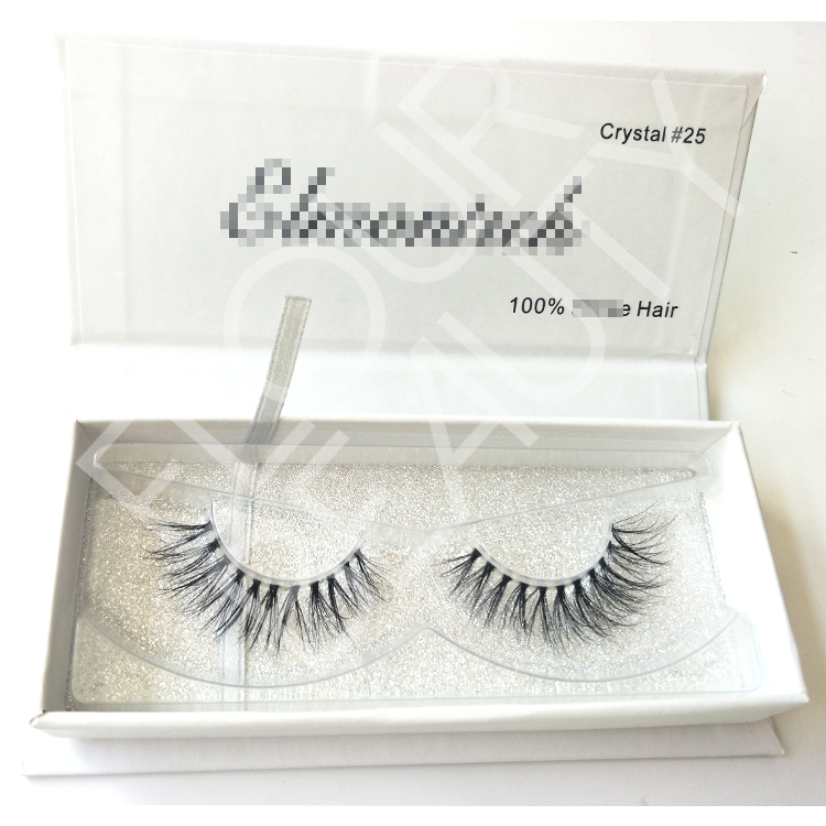 3D mink invisible band falsies lashes private label China ED55
